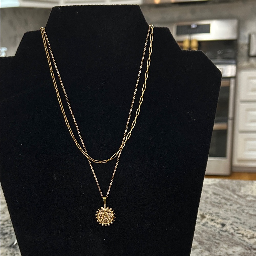 Gold-Tone Layered Pendant Necklace - Women Jewelry